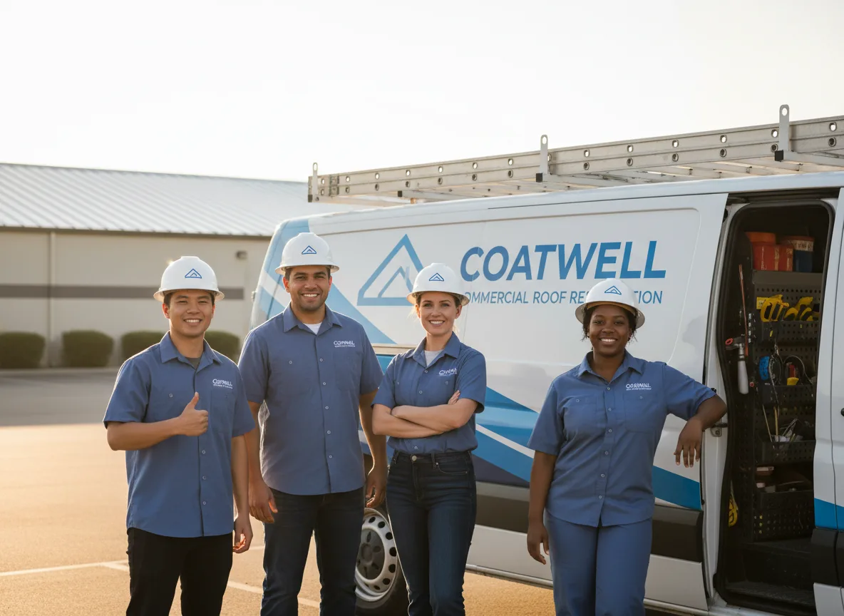 Commercial roof coating company in Ingram, TX
