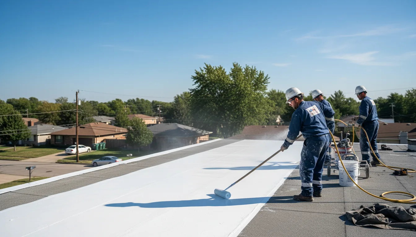Commercial roof coating in Ingram, TX near me